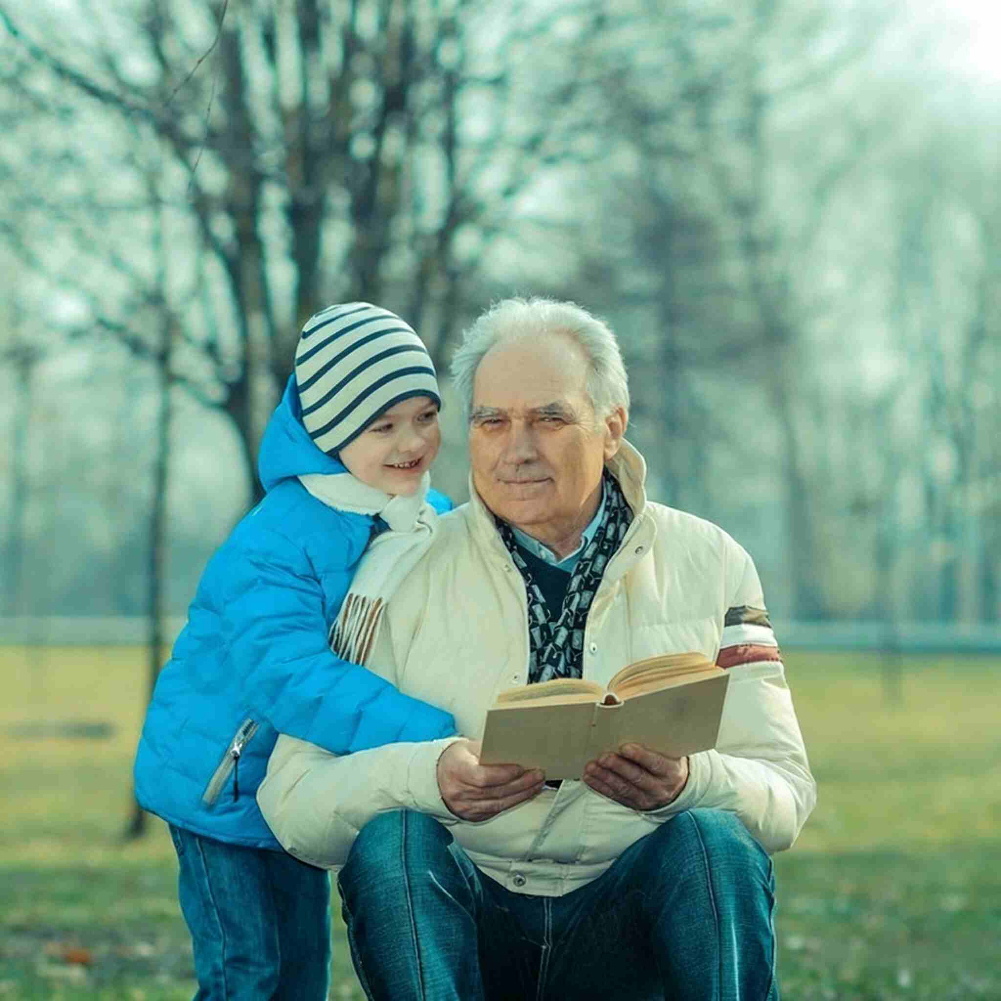 My child finally talked to Grandpa on their own